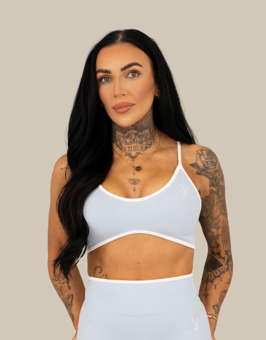 Compression Sports Bra - Baby Blue