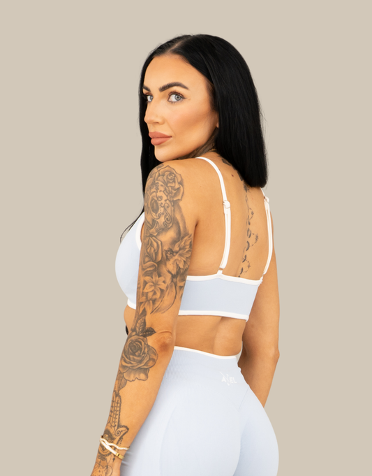 Compression Sports Bra - Baby Blue