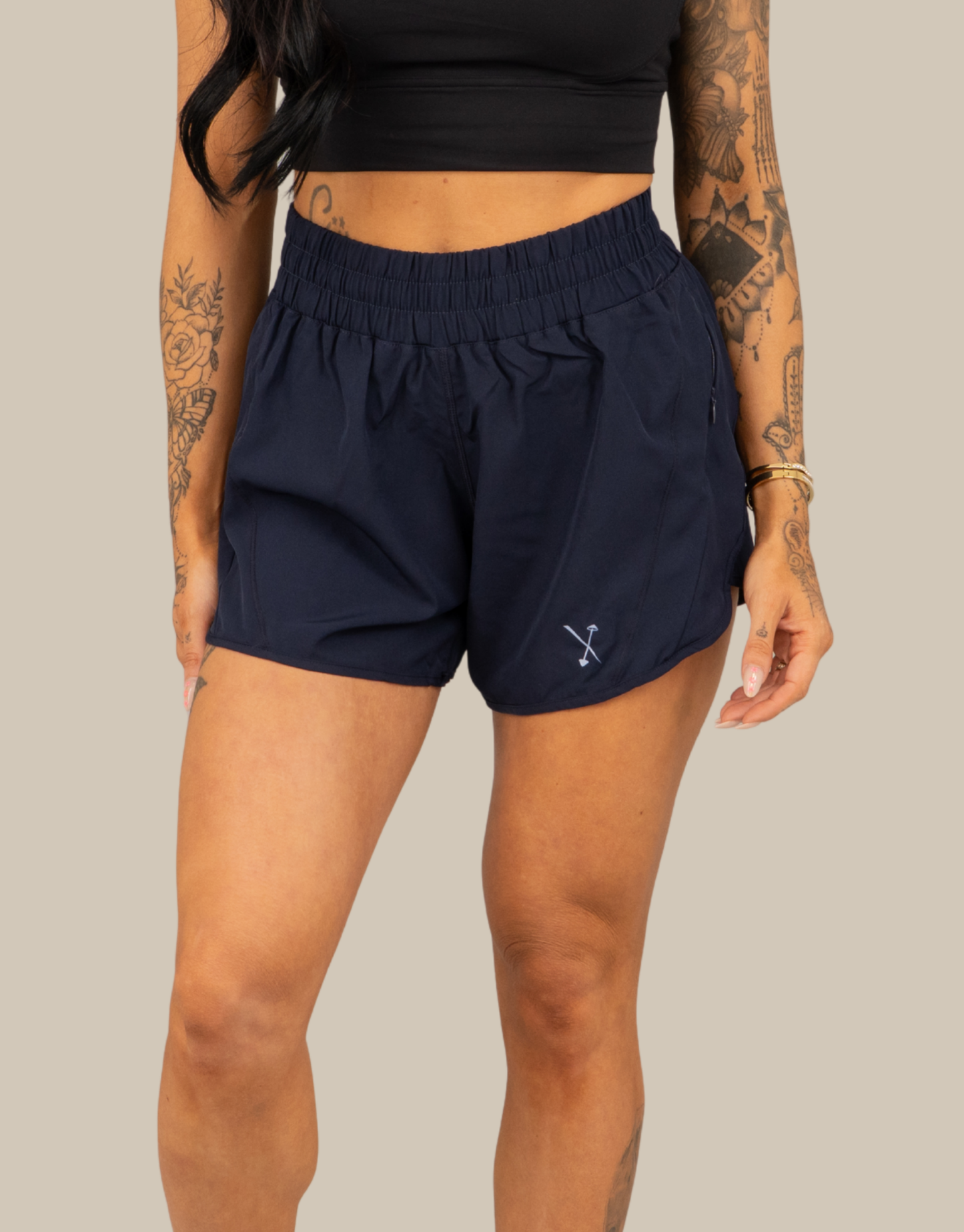 React Running Shorts - Navy Blue