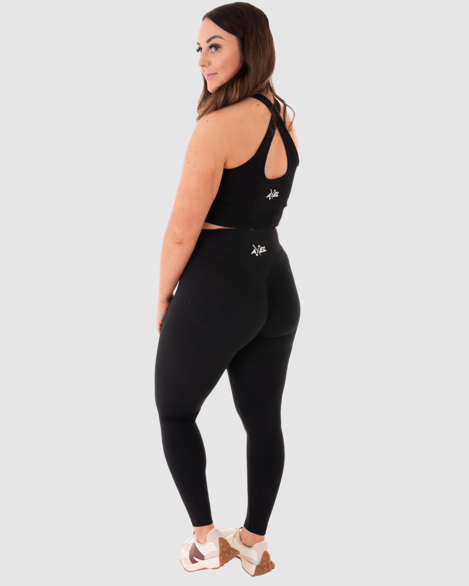 Plus size top scrunch leggings